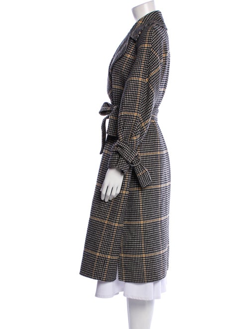Tory Burch Wool Houndstooth Print Coat
