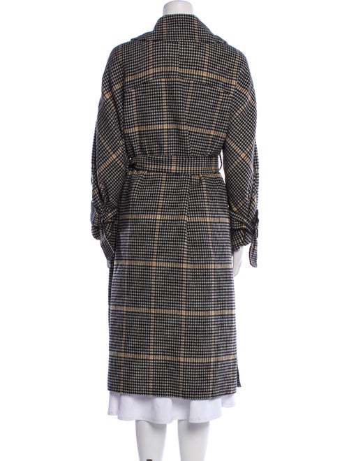 Tory Burch Wool Houndstooth Print Coat