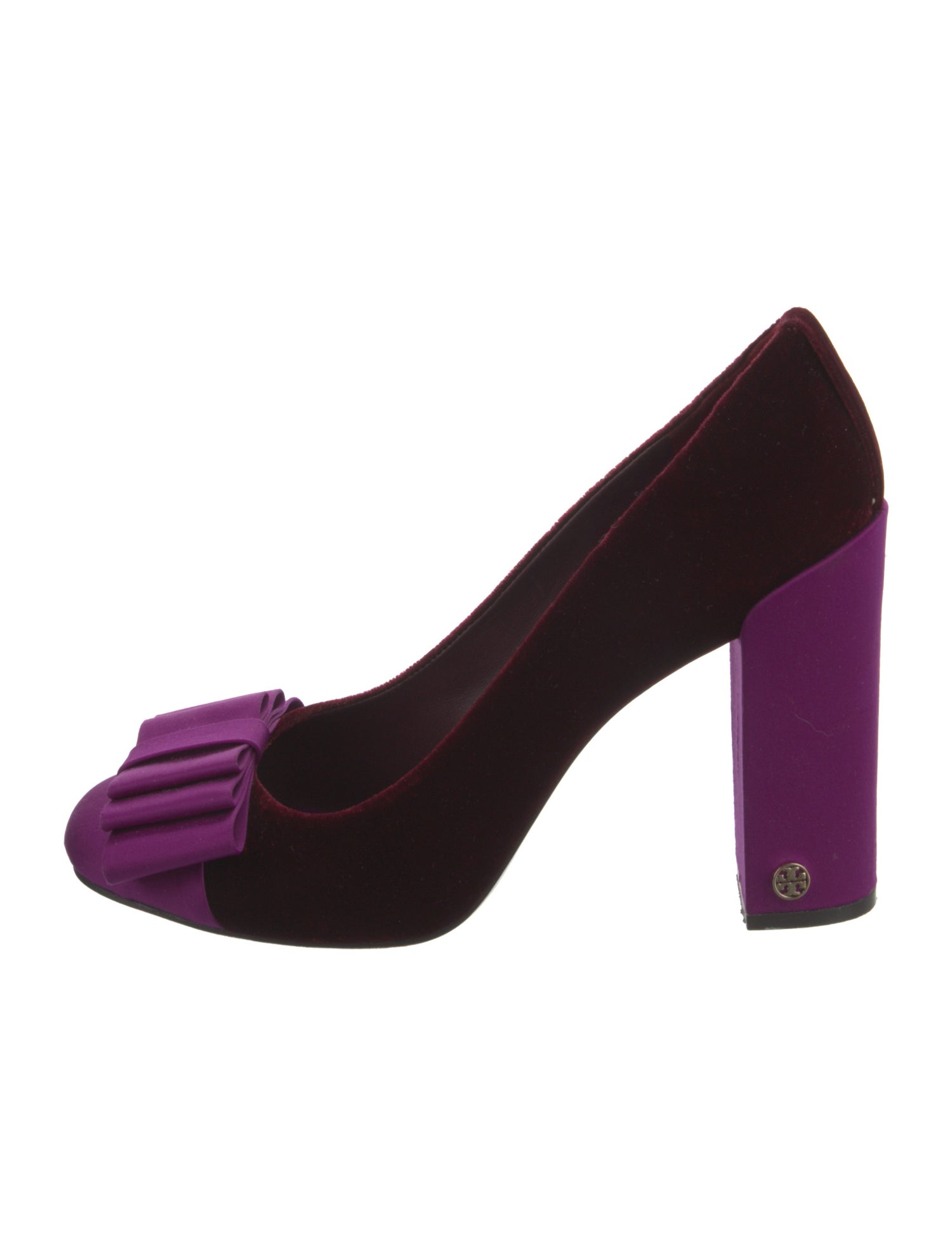 Tory Burch Velvet Bow Accents Pumps