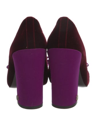 Tory Burch Velvet Bow Accents Pumps