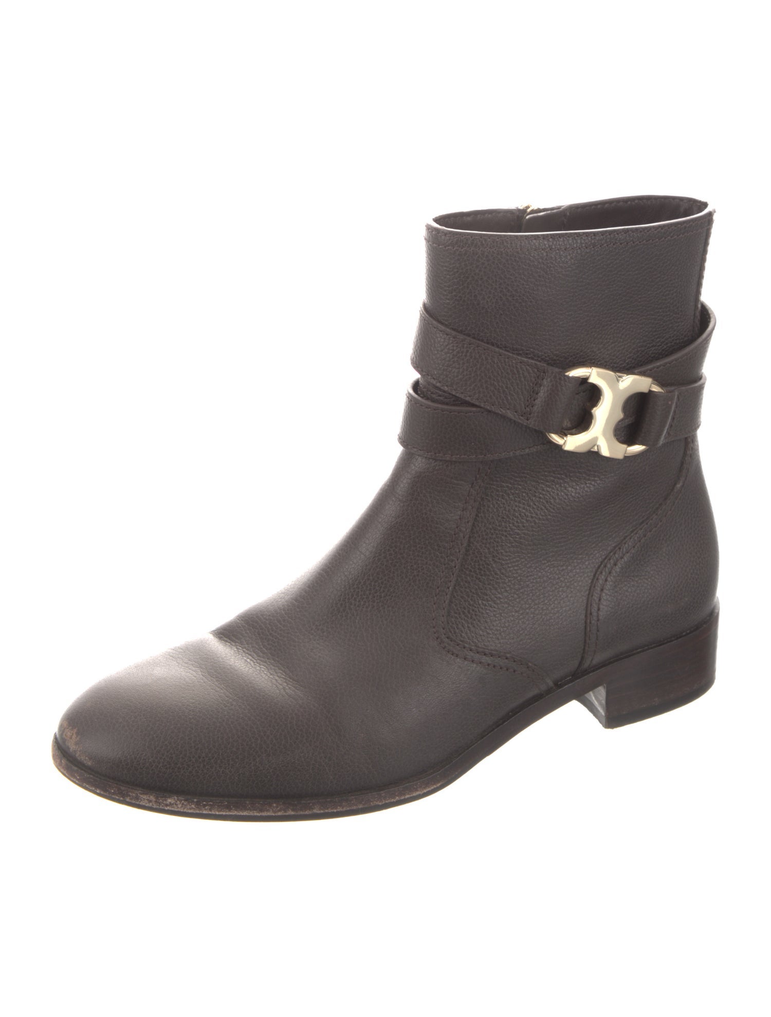 Tory Burch Leather Moto Boots