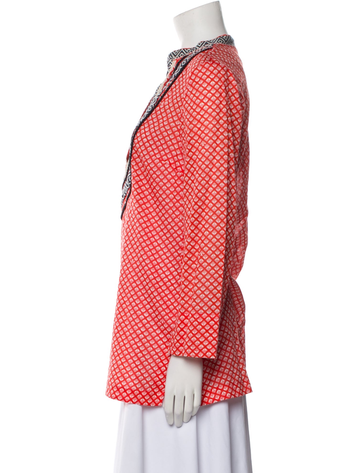 Tory Burch Printed V-Neck Tunic