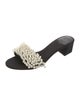 Tory Burch Satin Beaded Accents Slides