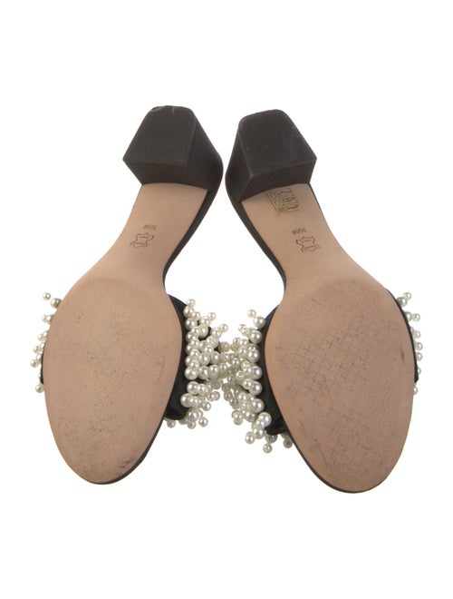 Tory Burch Satin Beaded Accents Slides