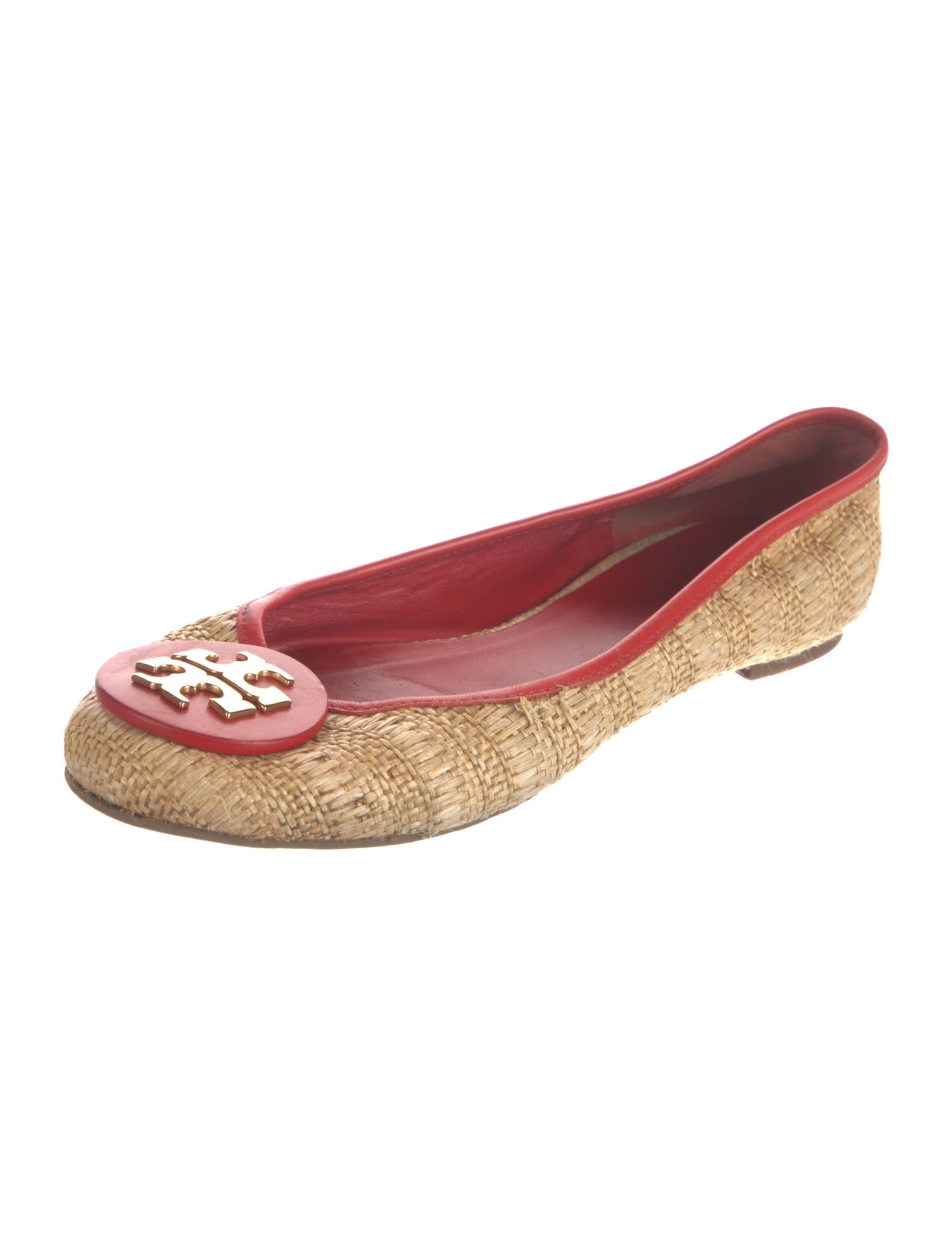 Tory Burch Straw Flats