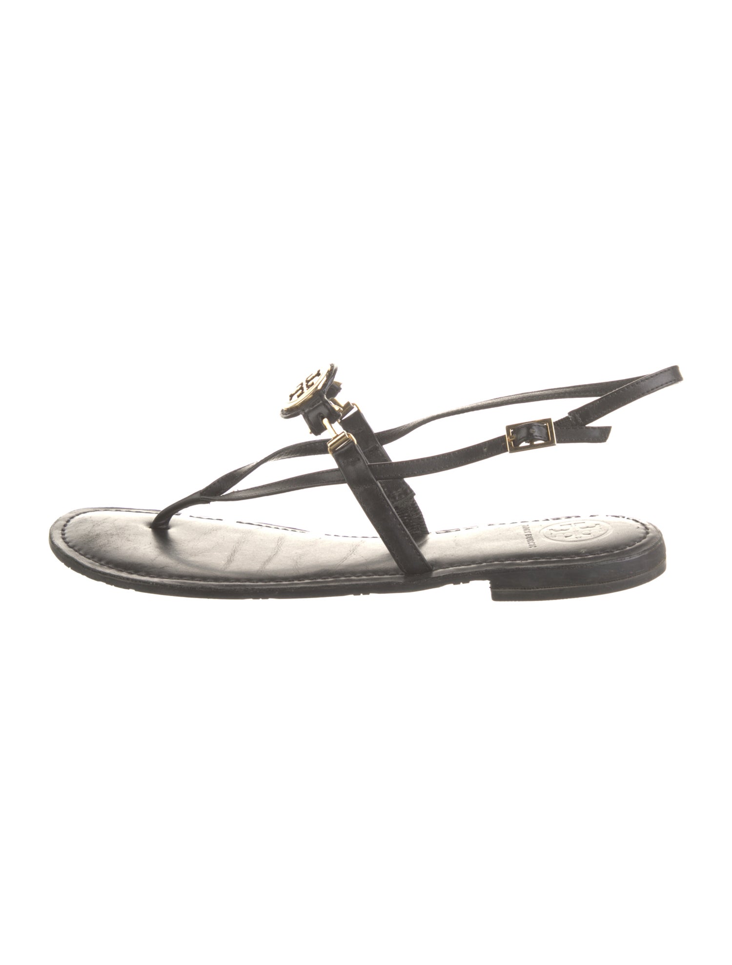 Tory Burch Leather T-Strap Sandals