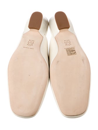 Tory Burch Leather Graphic Print Mules