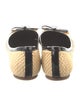 Tory Burch Straw Bow Accents Ballet Flats