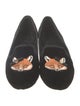 Tory Burch Velvet Graphic Print Loafers