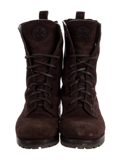 Tory Burch Suede Combat Boots