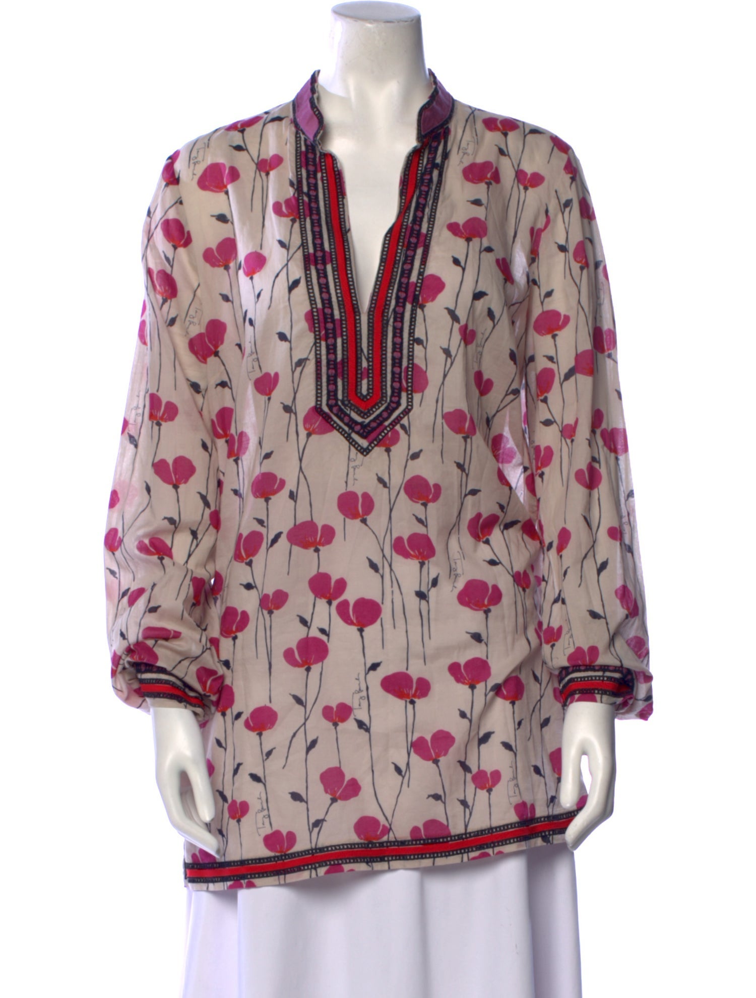 Tory Burch Printed V-Neck Tunic