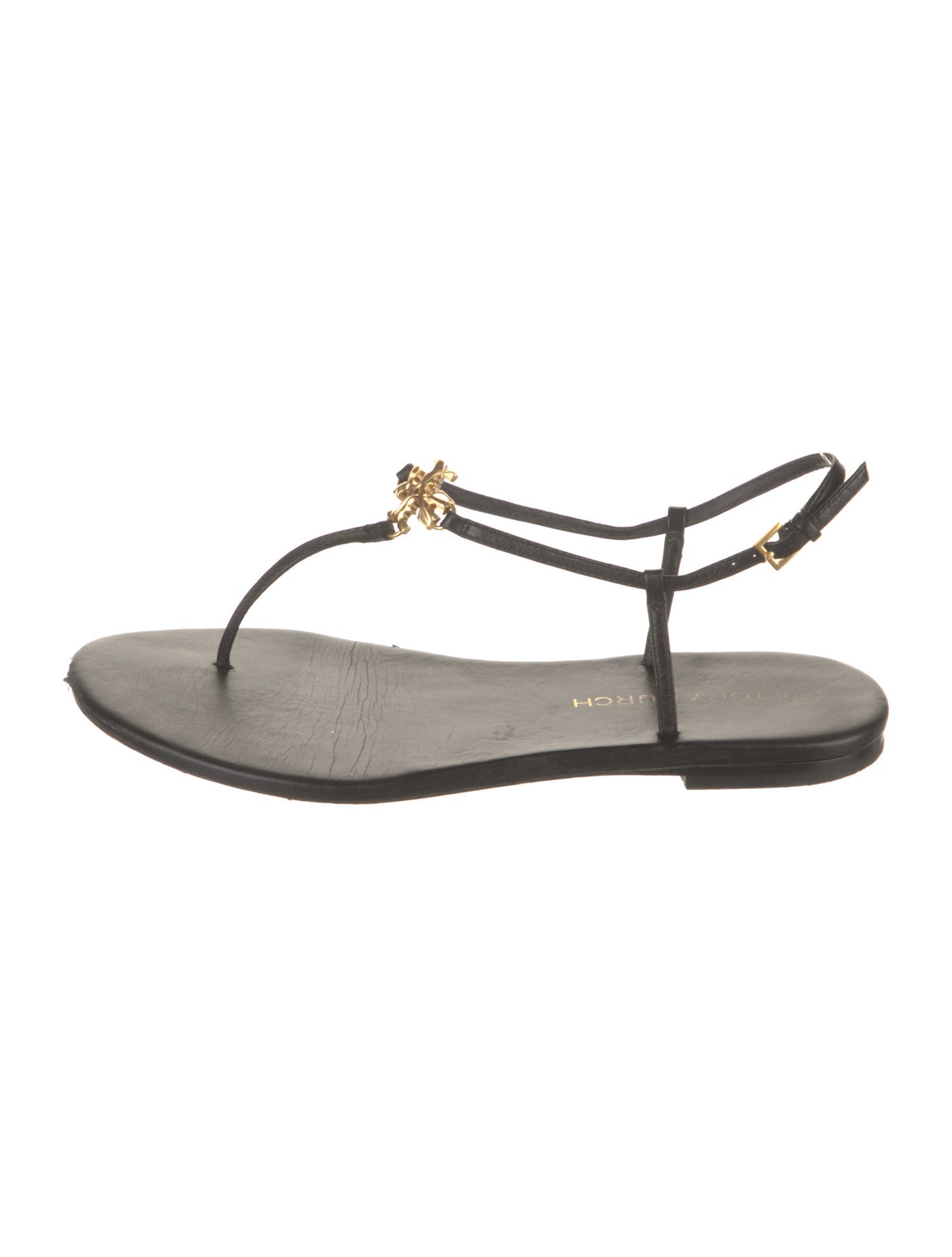 Tory Burch Leather T-Strap Sandals