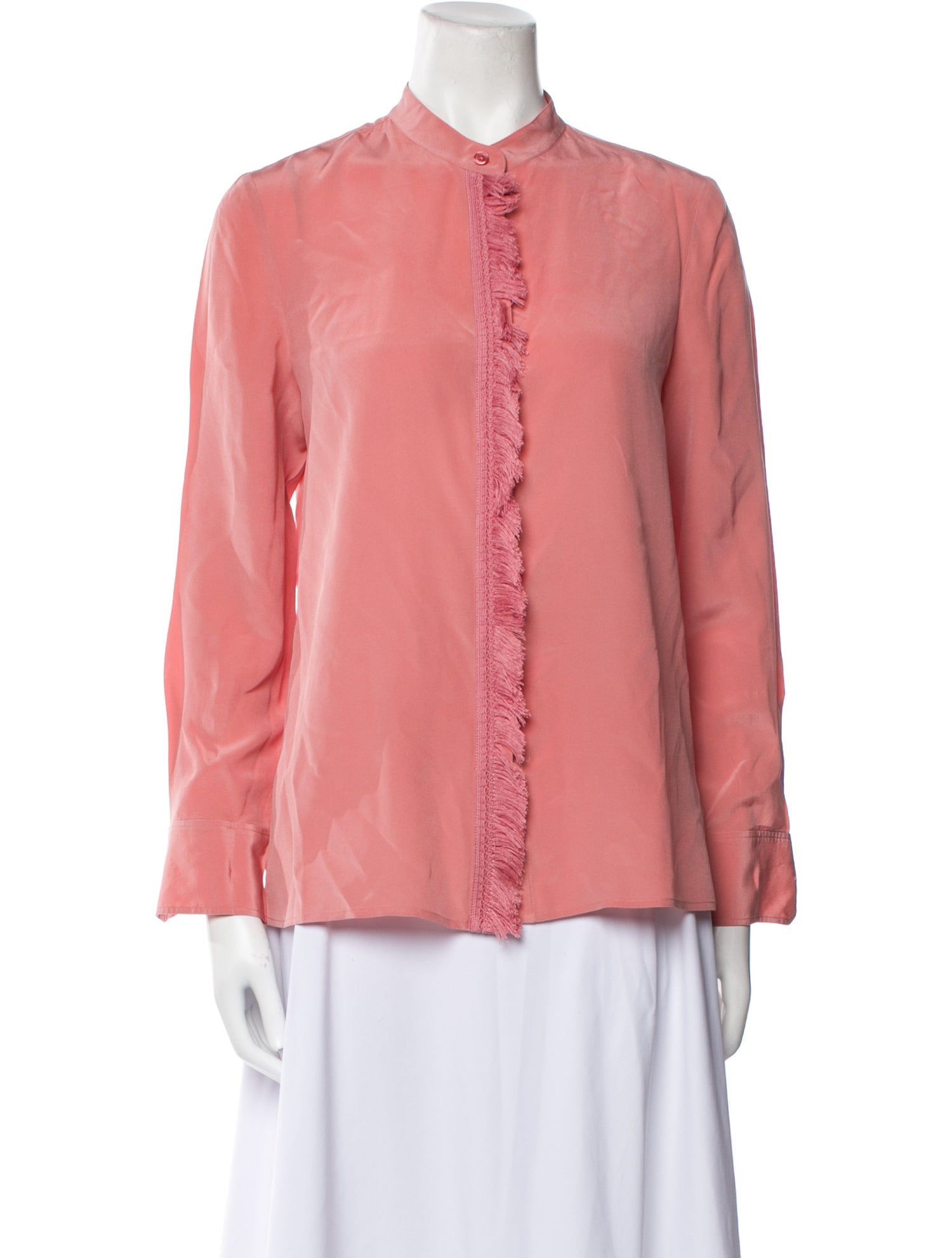 Tory Burch Silk Mock Neck Blouse