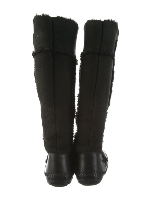 Tory Burch Suede Whipstitch Trim Boots