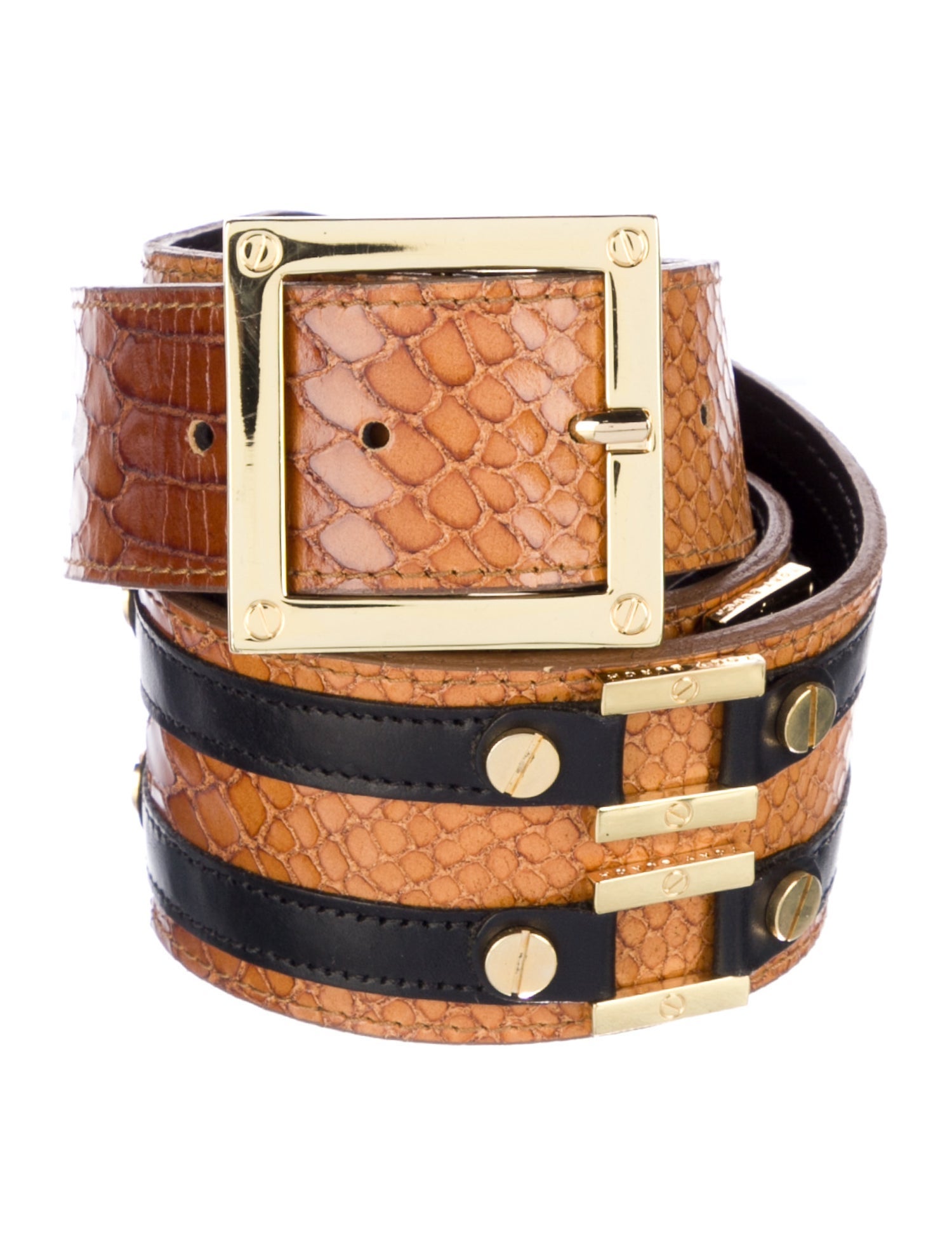 Tory Burch Wide Leather Waist Belt