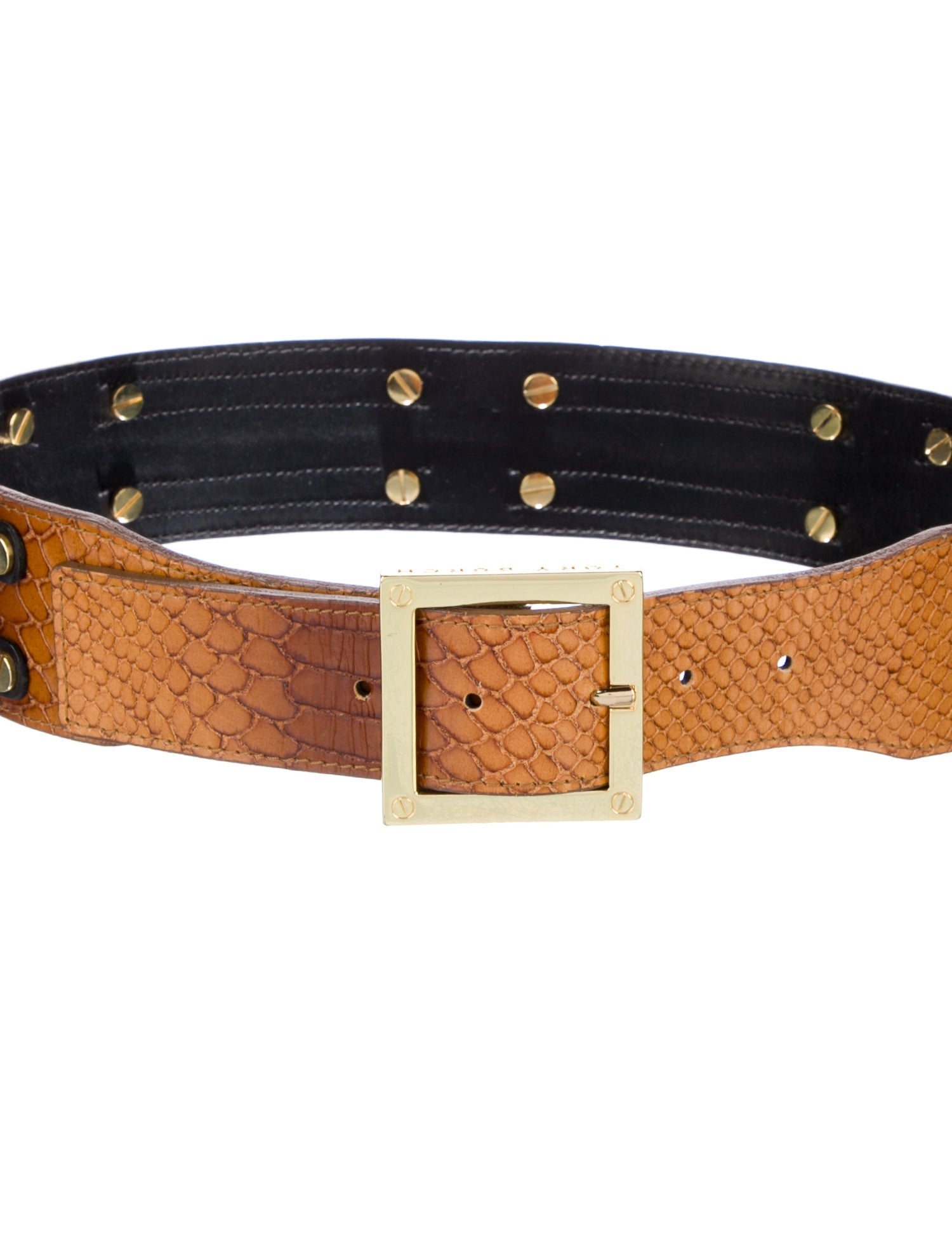 Tory Burch Wide Leather Waist Belt