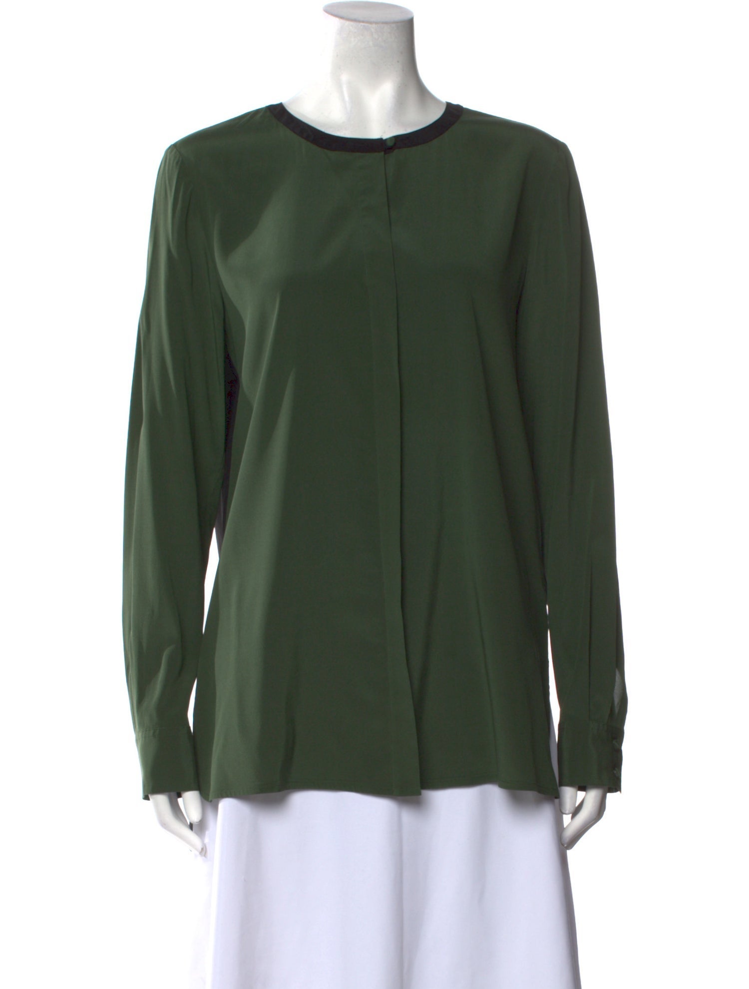 Tory Burch Silk Crew Neck Blouse