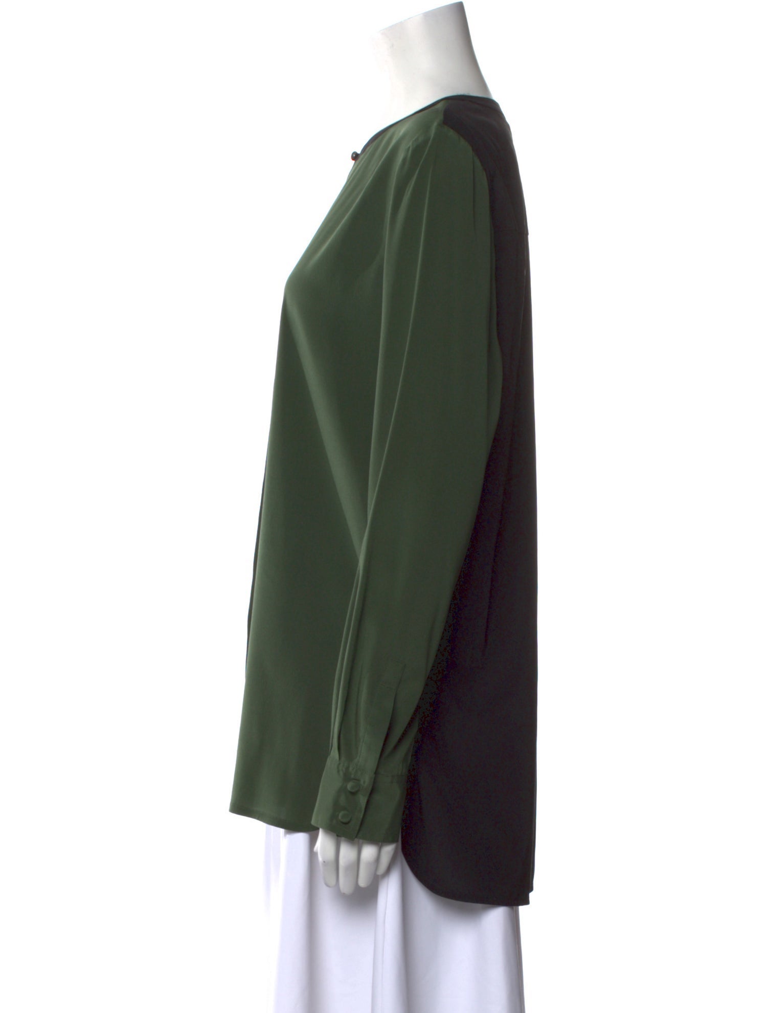 Tory Burch Silk Crew Neck Blouse