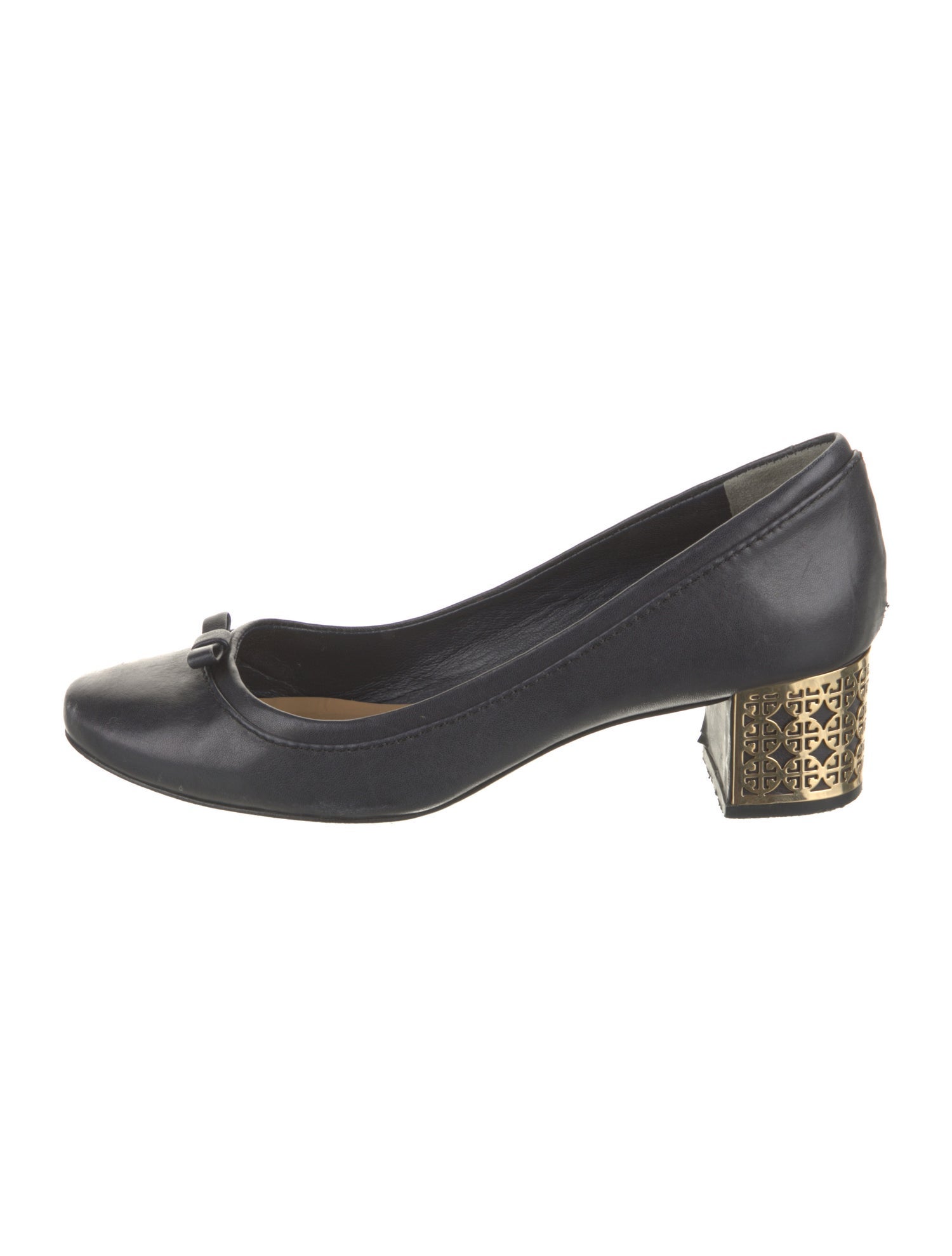 Tory Burch Leather Bow Accents Pumps