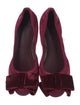 Tory Burch Satin Bow Accents Ballet Flats