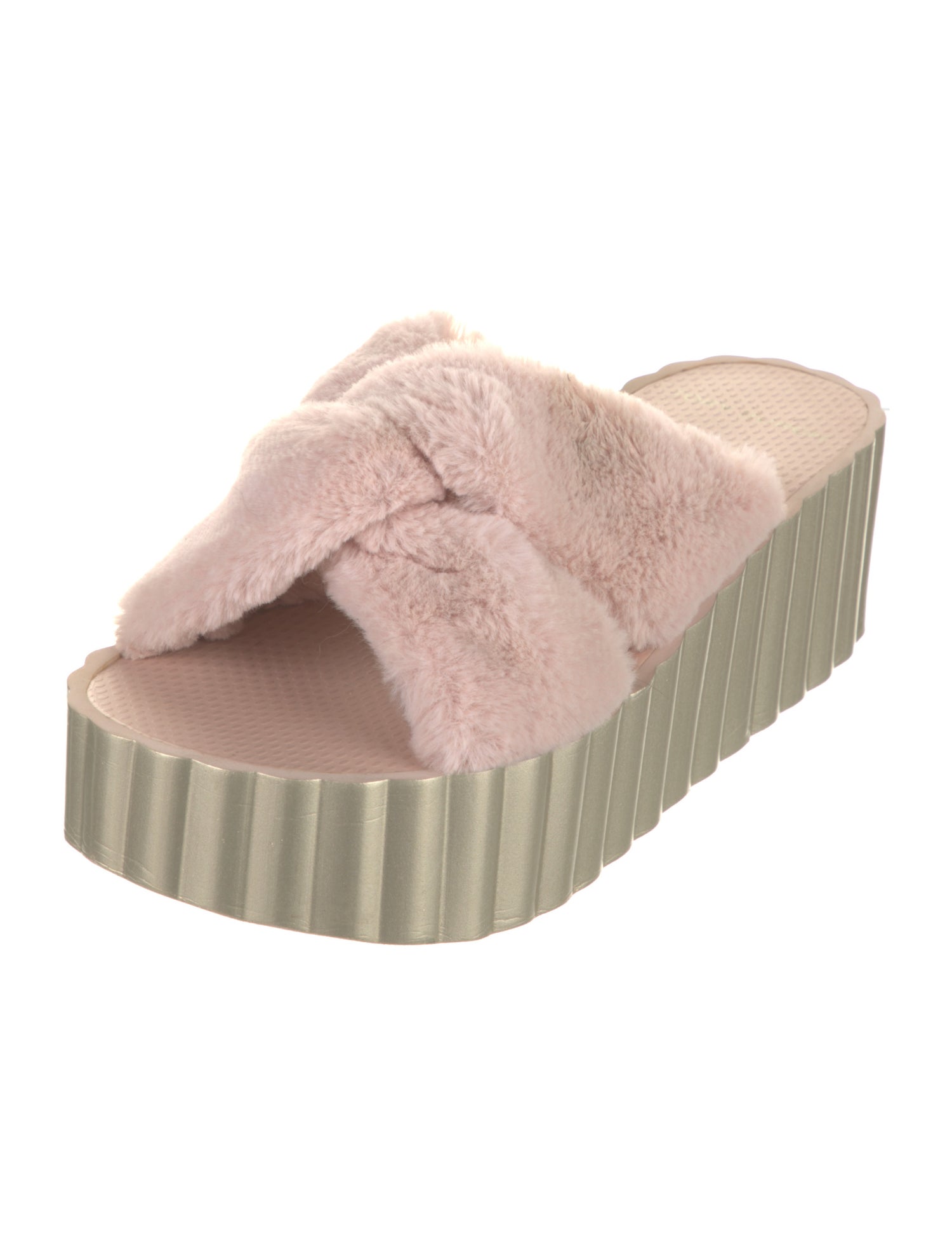 Tory Burch Faux Fur Slides
