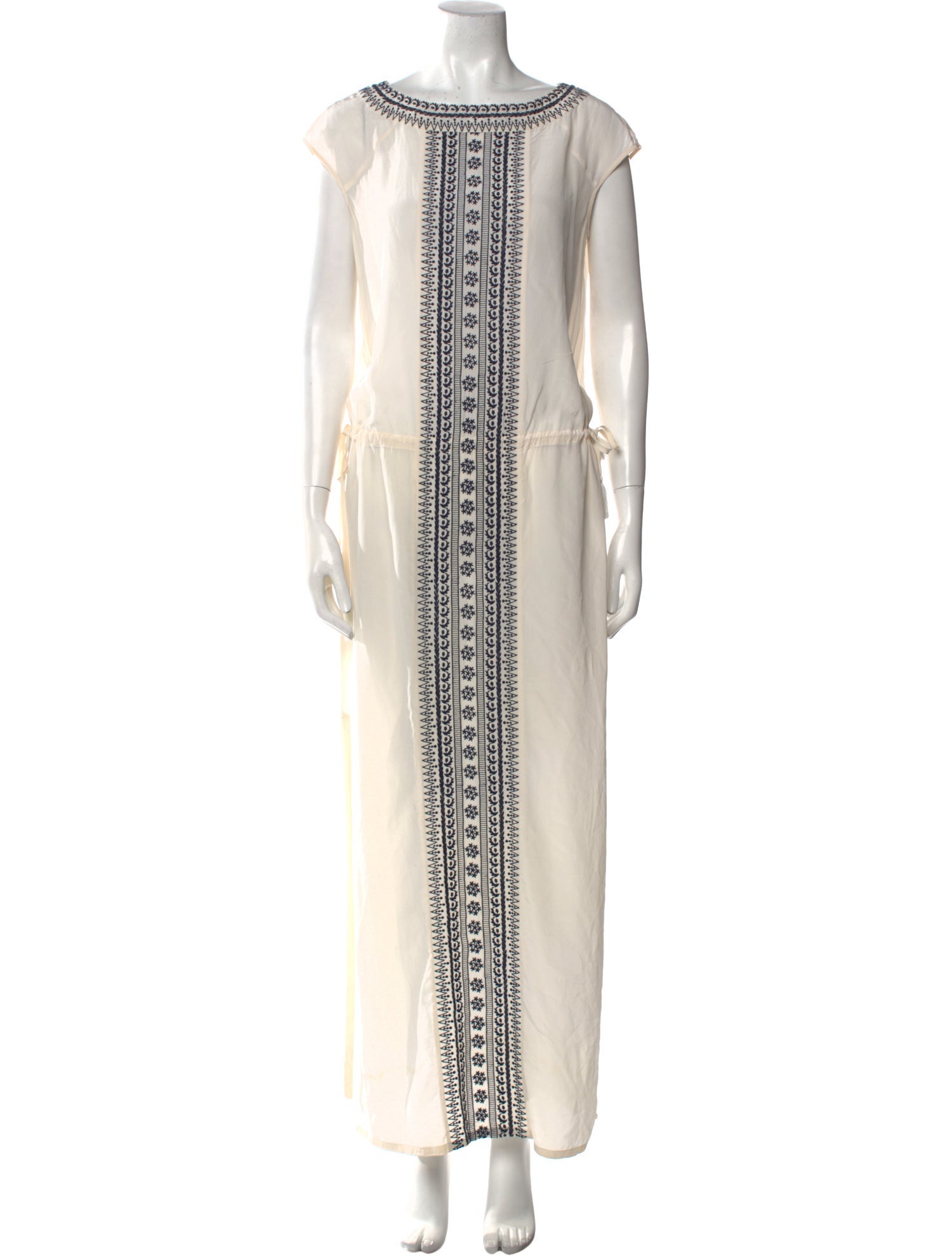 Tory Burch Bateau Neckline Long Dress