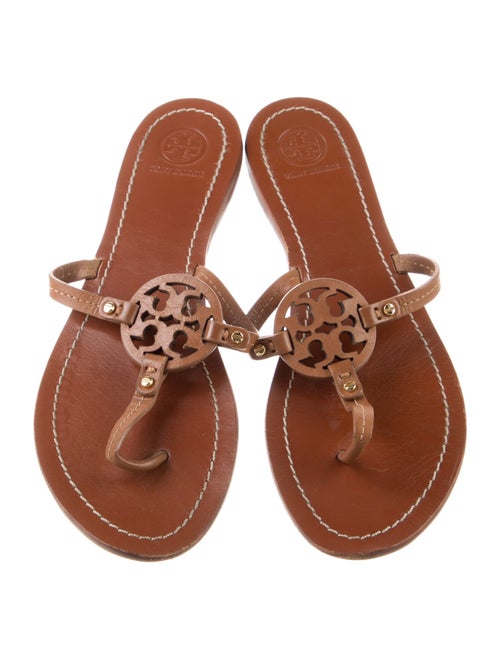 Tory Burch Leather Studded Accents Slides