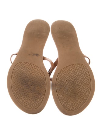 Tory Burch Leather Studded Accents Slides