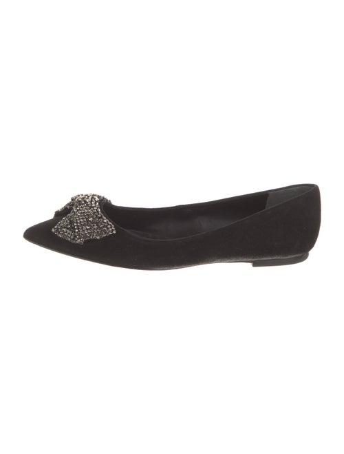 Tory Burch Suede Bow Accents Flats