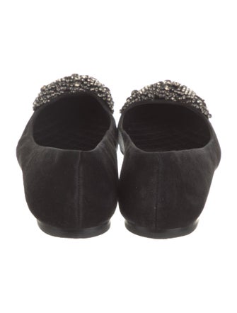Tory Burch Suede Bow Accents Flats