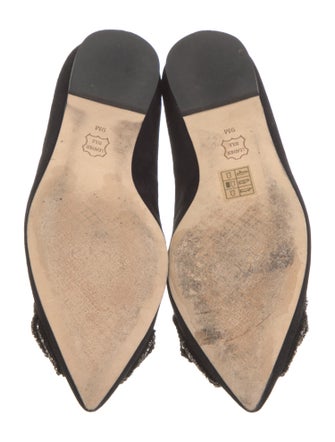 Tory Burch Suede Bow Accents Flats