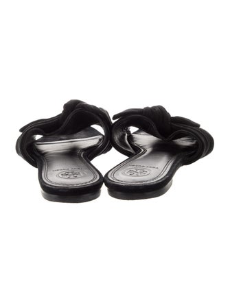 Tory Burch Suede Bow Accents Slides