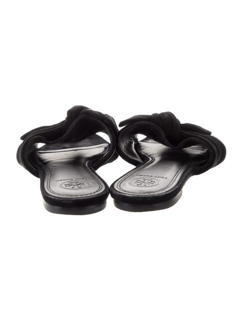 Tory Burch Suede Bow Accents Slides