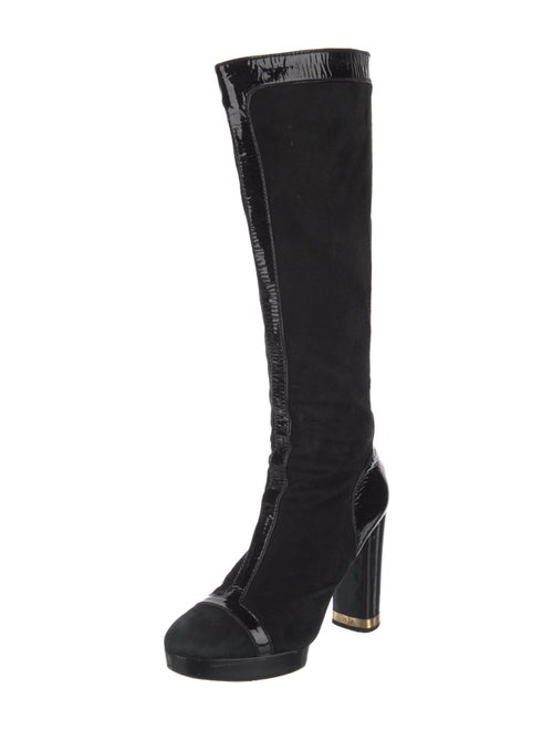 Tory Burch Suede Lace-Up Boots