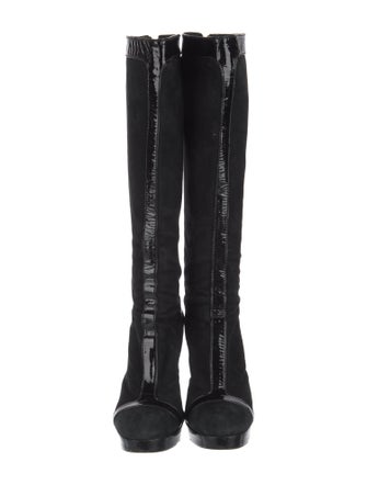 Tory Burch Suede Lace-Up Boots