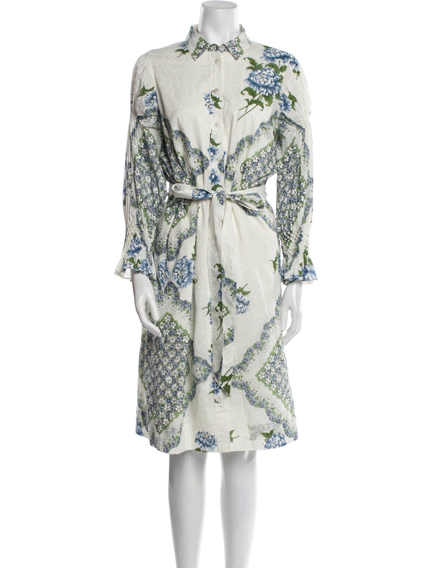 Tory Burch Floral Print Knee-Length Dress