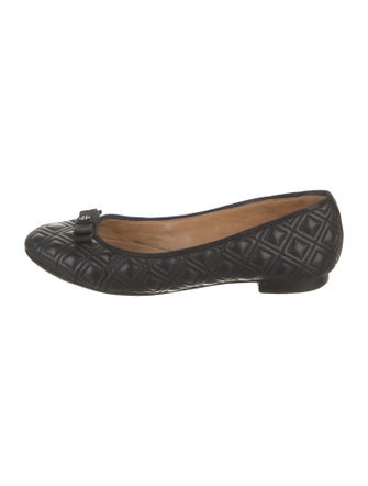 Tory Burch Leather Printed Ballet Flats