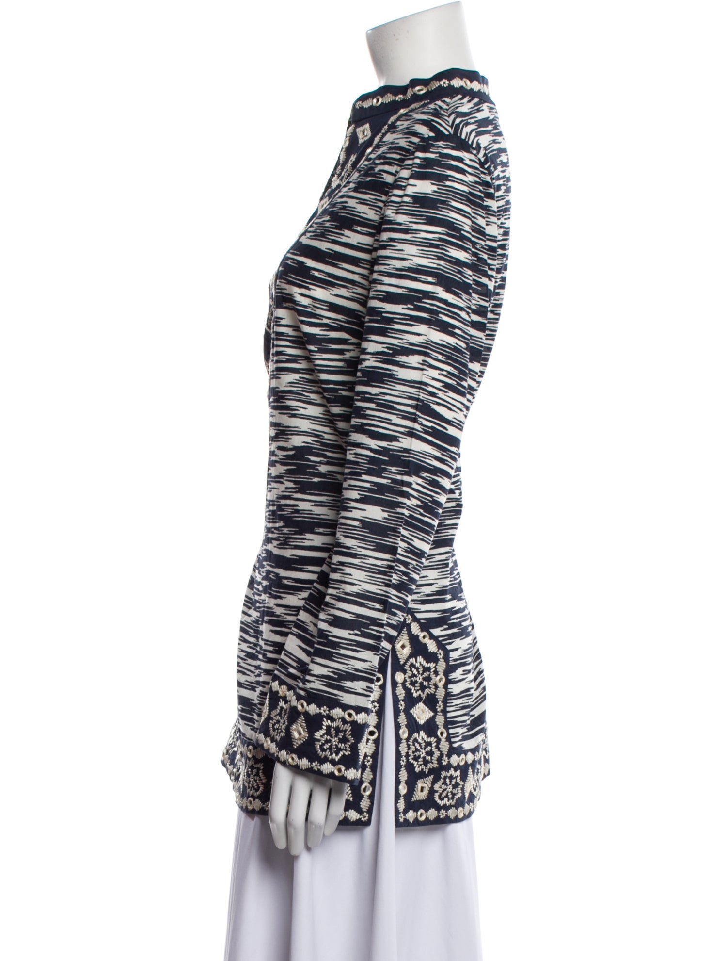 Tory Burch Printed V-Neck Tunic