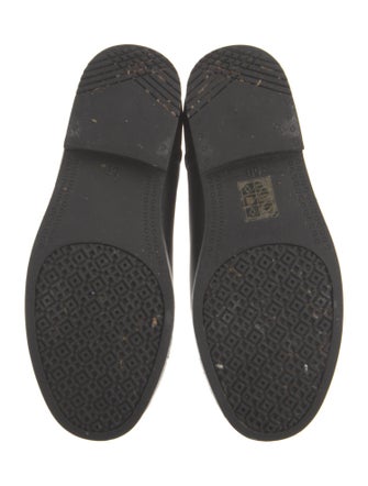 Tory Burch Rubber Leather Trim Embellishment Rain Boots