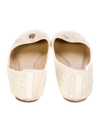 Tory Burch Leather Printed Ballet Flats