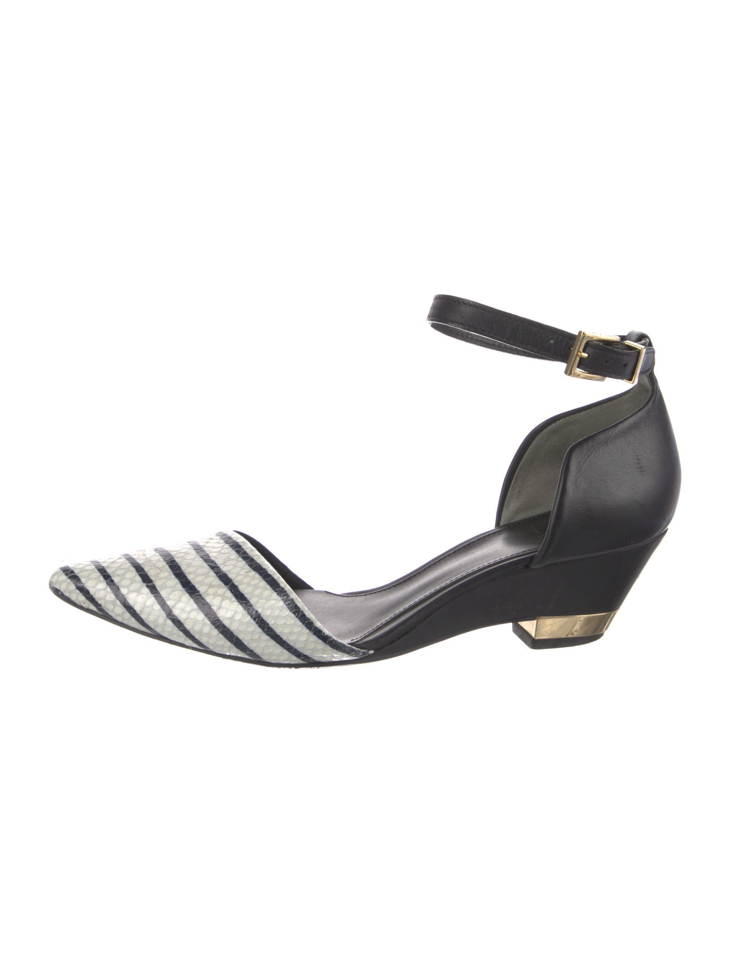 Tory Burch Leather Striped Sandals