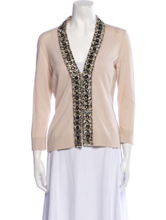 Tory Burch Merino Wool V-Neck Sweater