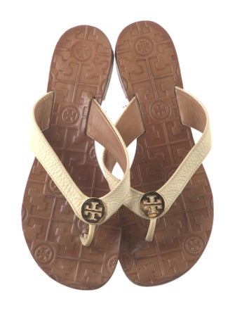 Tory Burch Leather Flip Flops