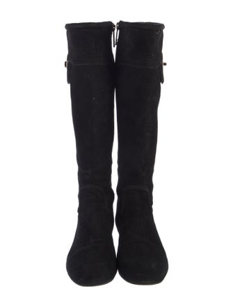 Tory Burch Suede Riding Boots
