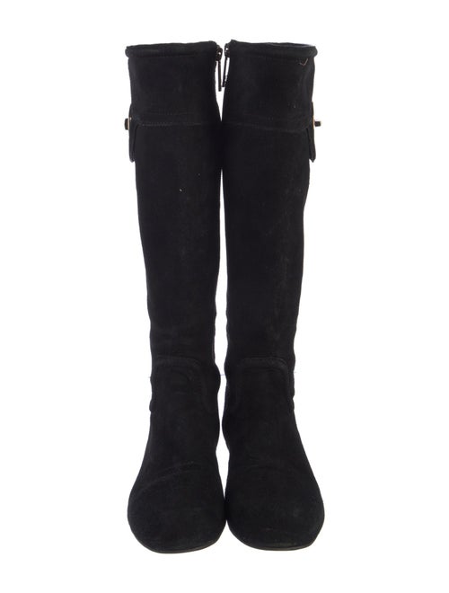 Tory Burch Suede Riding Boots