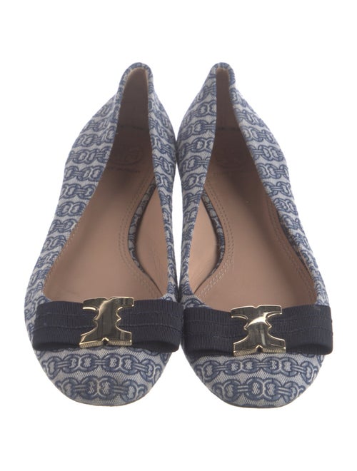 Tory Burch Printed Bow Accents Flats