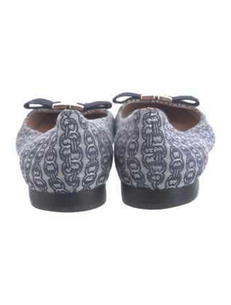 Tory Burch Printed Bow Accents Flats