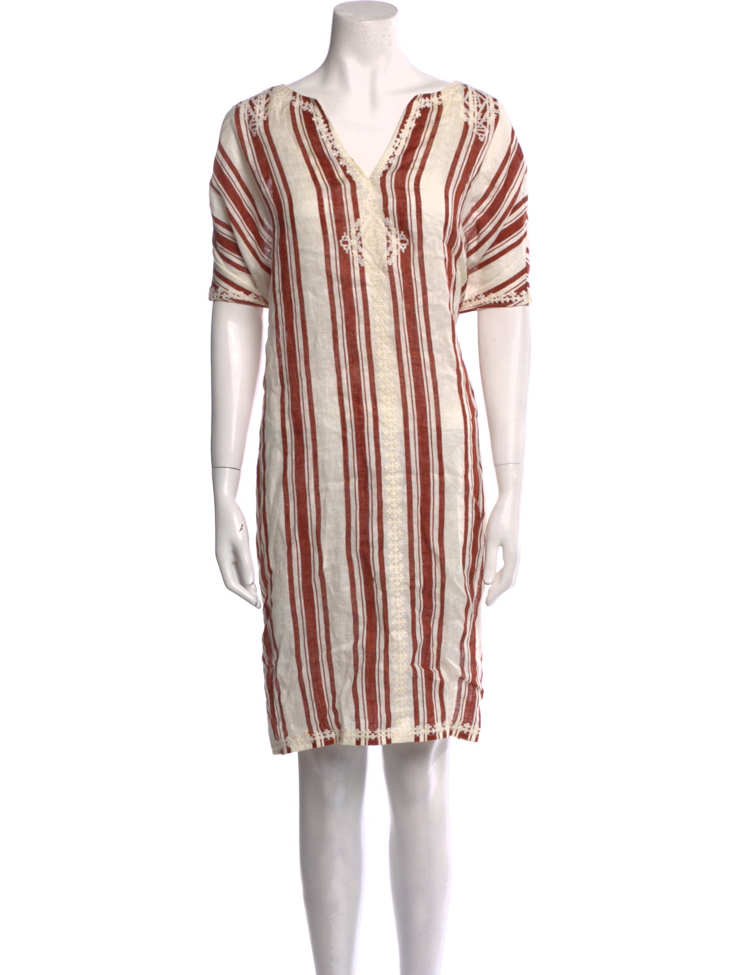 Tory Burch Linen Knee-Length Dress
