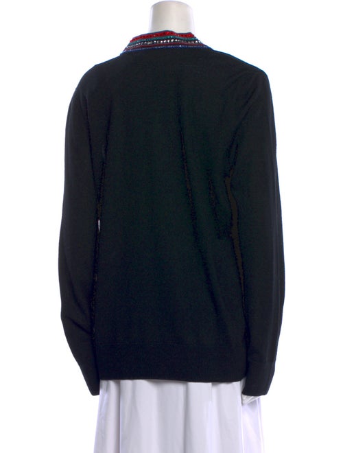 Tory Burch Merino Wool V-Neck Sweater
