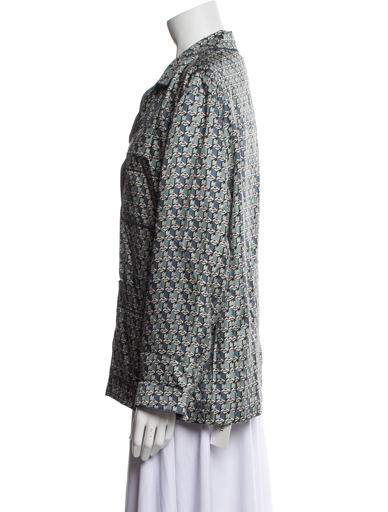 Tory Burch Silk Printed Pajamas